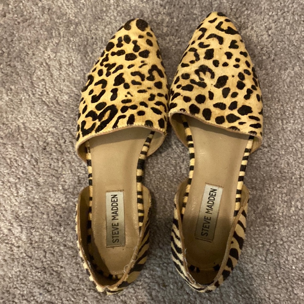 Steve Madden leopard flats — size 7